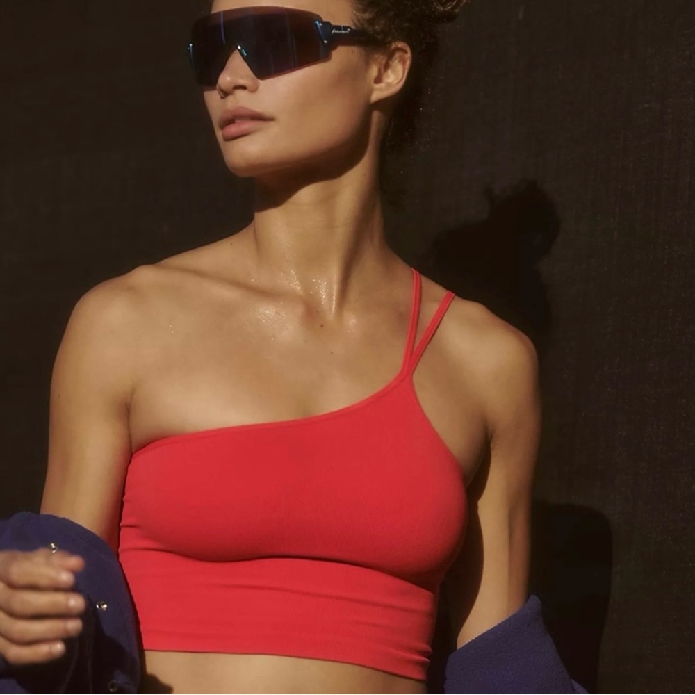 Free People Movement Tighten Up Asymmetric Crop Top